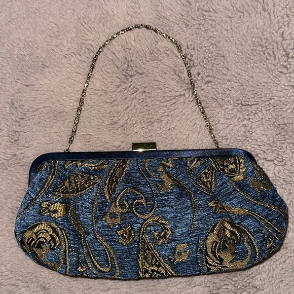 Navy & Gold Stylish Clutch